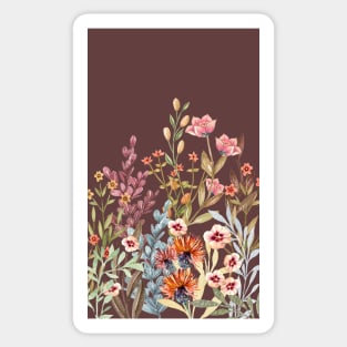Pastel Brown Flowers Celestes Studio© Sticker
